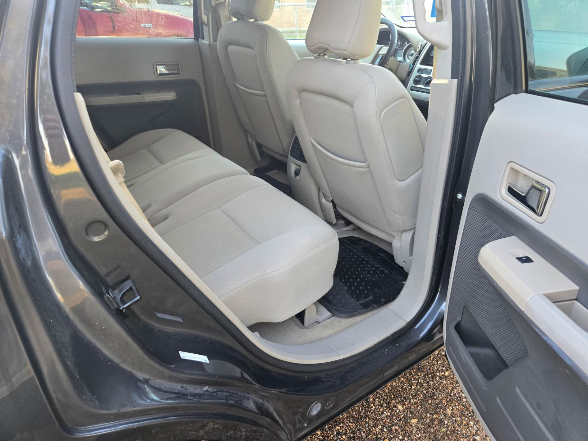 Second row after vacuum and wipe down
