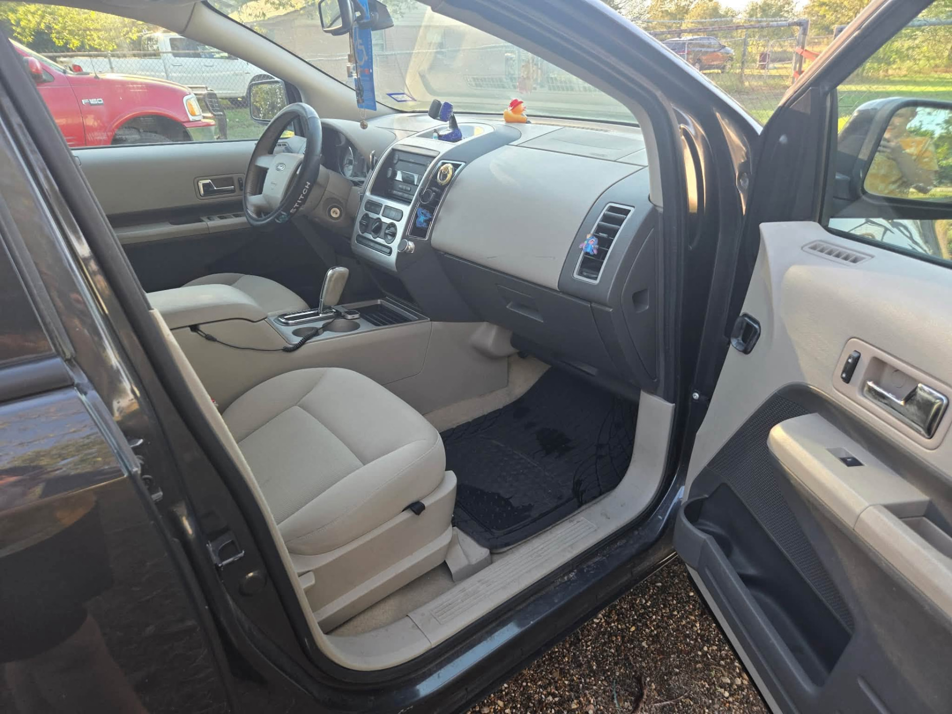 Driver's side dash and steering wheel